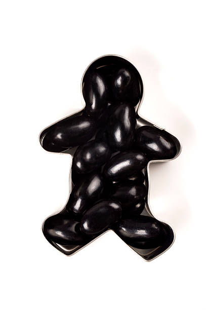 istock Black Jelly Bean Man for Halloween 477835533