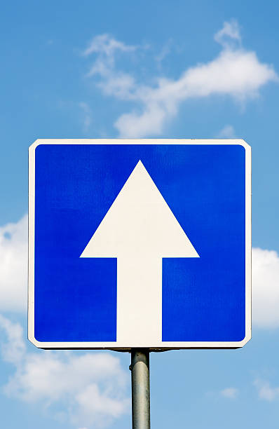 istock One-Way traffic road sign. 477835614