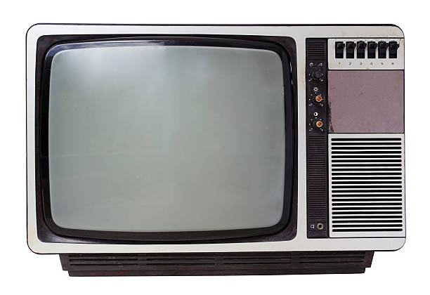 istock Vintage TV set isolated. Clipping path included. 477835991