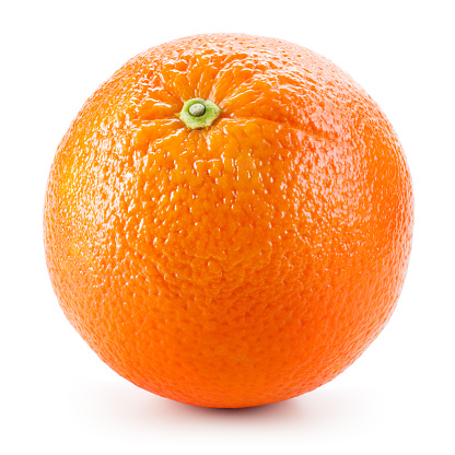 Frutas naranjas aisladas en blanco photo