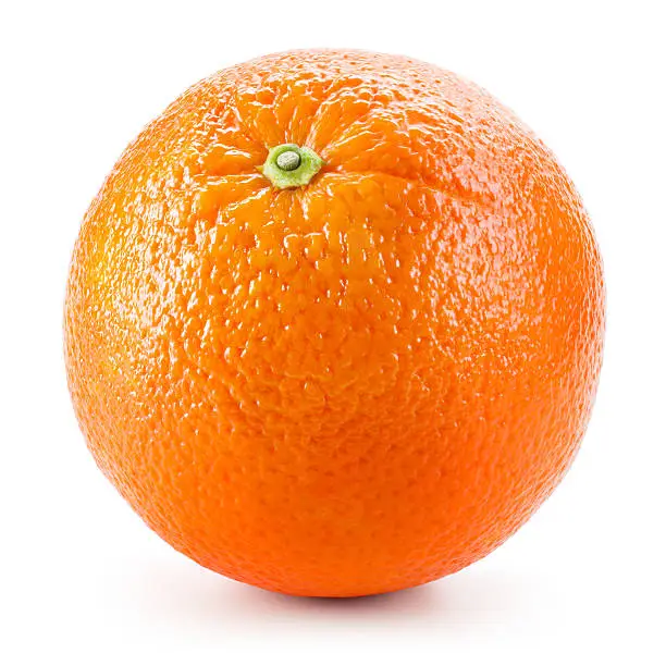 Photo of Orange fruit isolated on white