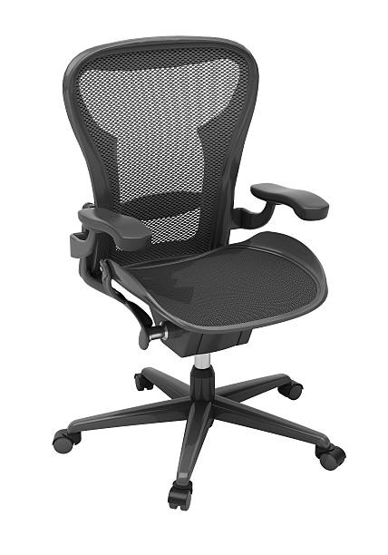 istock Gray office chair isolated 477836203