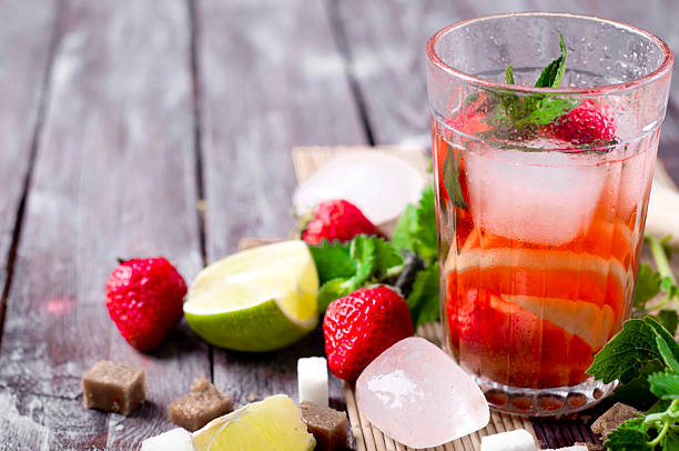 istock Refreshing summer drink with Strawberry 477836510