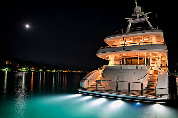 Yacht in marina