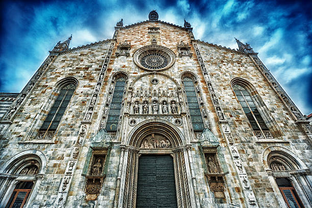 Cathedral in Como, italian city with a beautiful lake in a province of Lombardy.