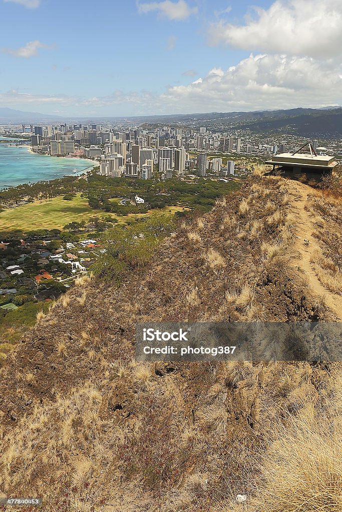 Spiaggia di Waikiki, Honolulu, Hawaii - Foto stock royalty-free di Acqua