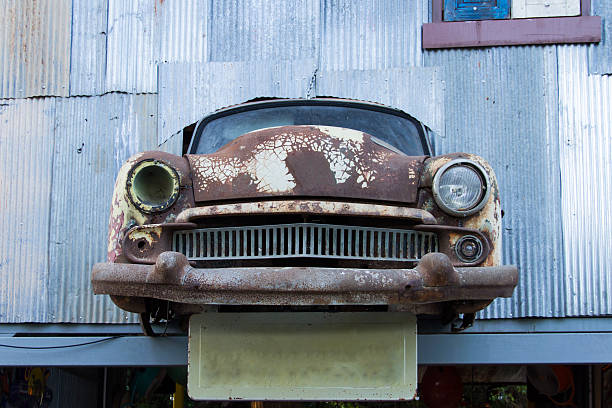 istock front of the retro car 477841072