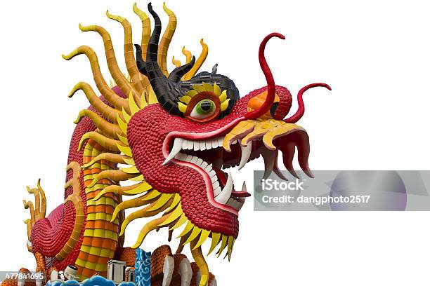 Chinese Style Dragon Statue At Chonburi Stock Photo - Download Image Now - Animal, Asia, Bayonet