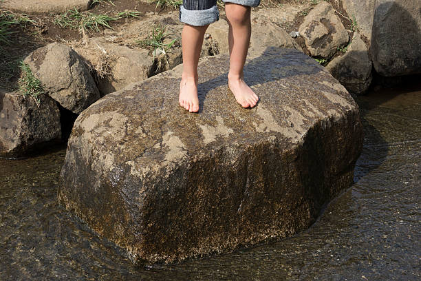 istock Children playing in the creek 477841914
