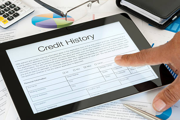 istock Close up of Credit History form 477842411