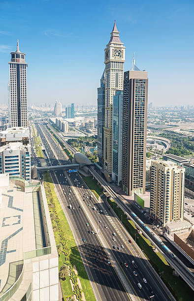 istock Dubai Skyscapers from Above, Sheikh Zayed Road Downtown 477842774