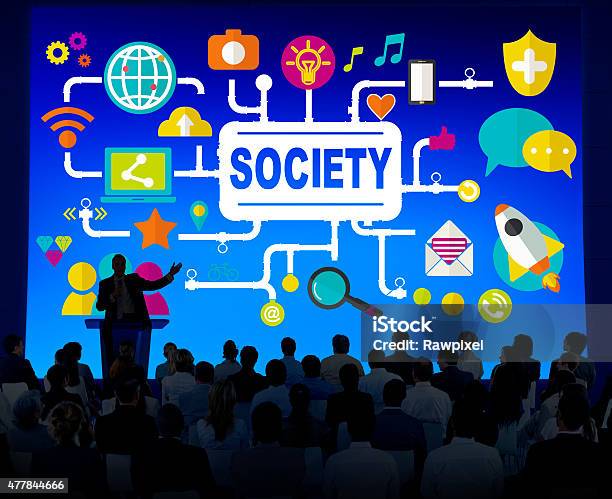 Society Social Media Social Networking Connection Concept Stock Photo - Download Image Now