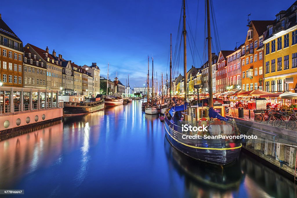 Copenhagen Copenhagen, Denmark on the Nyhavn Canal. Copenhagen Stock Photo