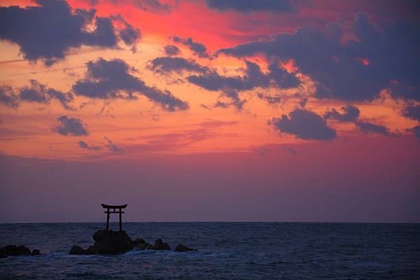istock Off the coast of Torii and sunrise 477847738