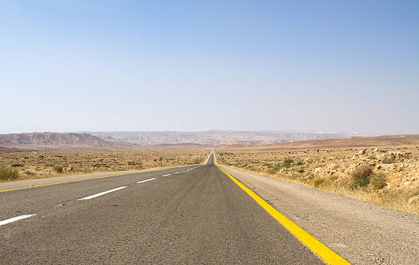 istock Beautiful road in the desert . 477848184