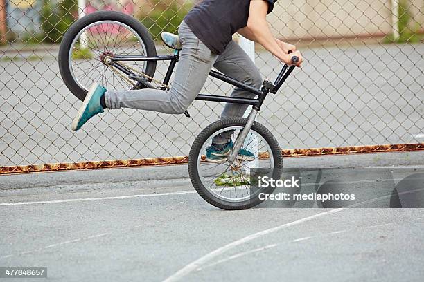 Nose Manual Stock Photo - Download Image Now - Bicycle, Biker, City
