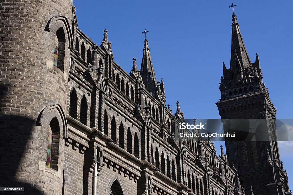 Sacred Heart Cathedral de Shenyang - Foto de stock de Arcaico royalty-free