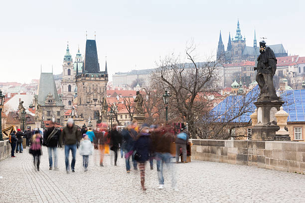 istock People on Charles Bridge in Prague, Long Exposure 477850267