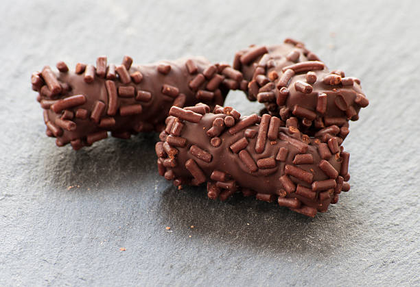 istock Truffle candy coated chocolate with decorative powdered for the occasion 477851914