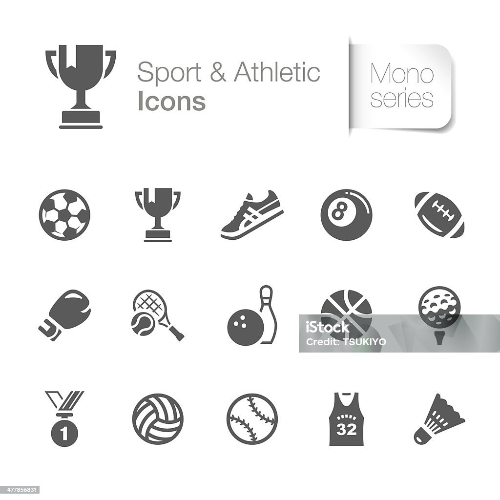 Sport & Athletic Symbole - Lizenzfrei Icon Vektorgrafik