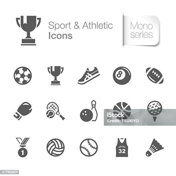 Sport Athletic Symbole Stock Vektor Art und mehr Bilder von Icon - Icon, Sport, Sportschuh
