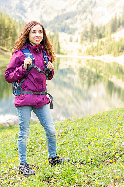 istock Attractive woman on a hiking trip 477857236