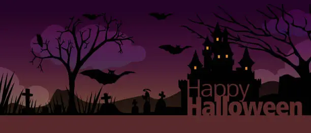 Vector illustration of Halloween Background