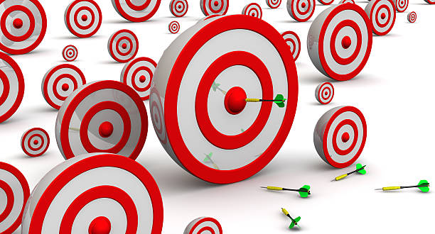 istock Targets of various sizes. Hit the target. 477858928