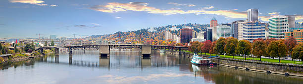 istock Portland Oregon Downtown Skyline and Bridges 477859813