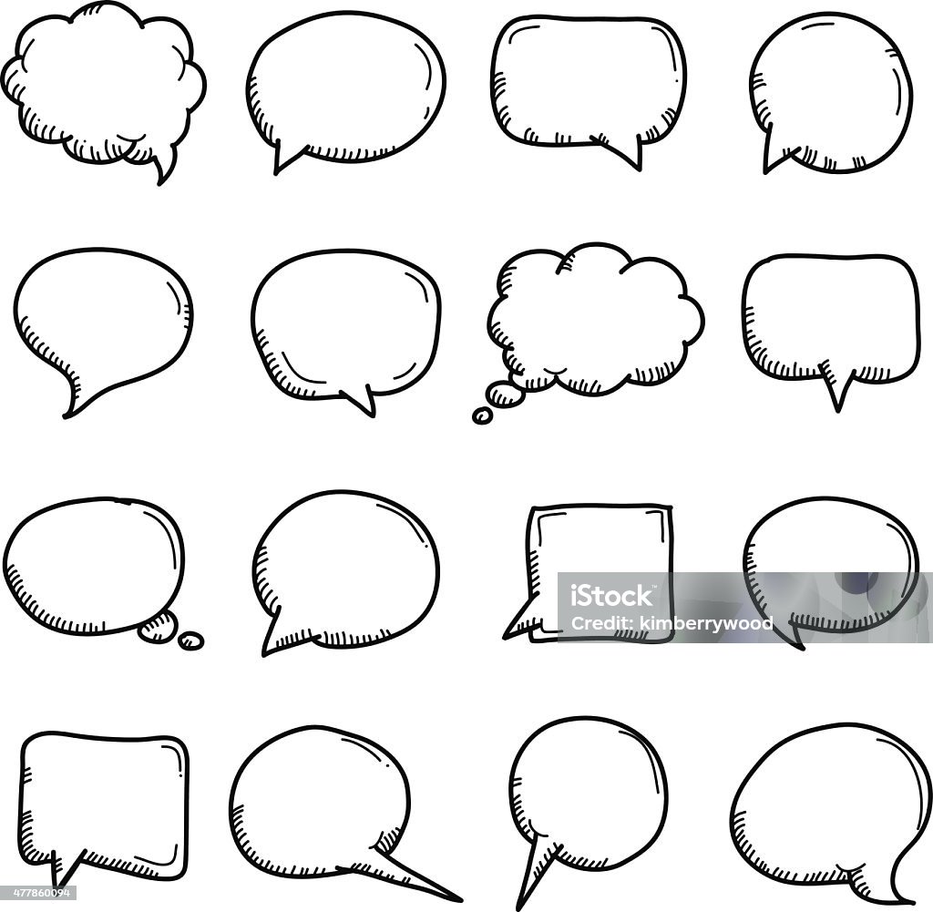 Speech Vector File of Doodle Speech Bubble Speech Bubble stock vector