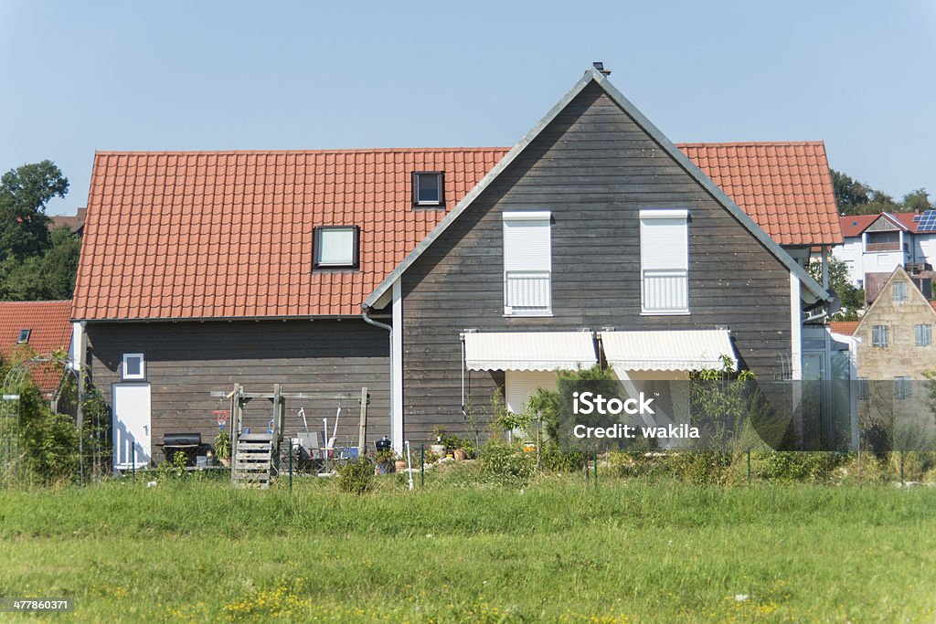 real estate isolated home with garden real estate house Apartment Stock Photo