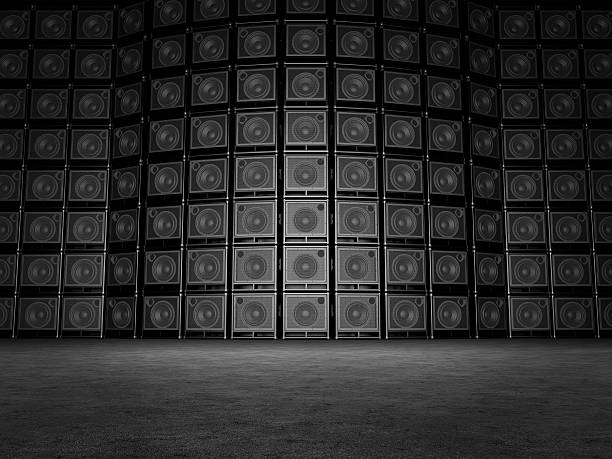 istock Wall of guitar amps 477860513