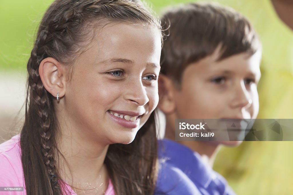 Volti dei bambini - Foto stock royalty-free di 6-7 anni