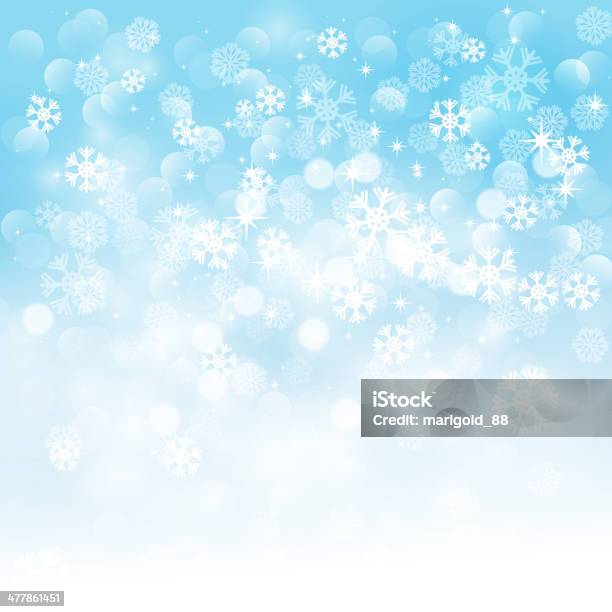Winter Schneeflocken Hintergrund Stock Vektor Art und mehr Bilder von Abstrakt - Abstrakt, Bewegungsunschärfe, Biegung