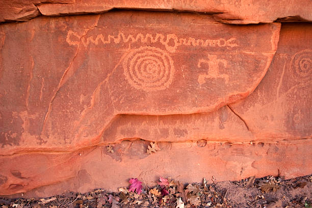istock Petroglyphs and fall colors Zion NP 477861697