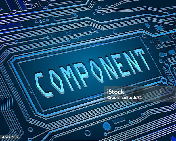 Components Concept Stock Photo - Download Image Now - 2015, Blue, Circuit Board