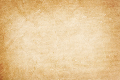 old  kraft paper texture or background with vignette borders