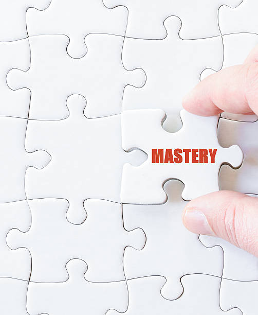 istock Last puzzle piece with word MASTERY 477863862