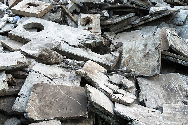 istock Heap of the damaged concrete blocks 477863984