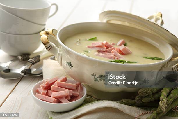 Zuppa Immagini Zuppa Di Asparagi - Fotografie stock e altre immagini di Zuppa - Zuppa, Zuppiera, Asparago