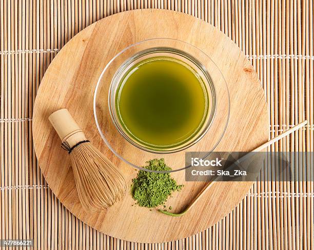 Té Verde En Polvo Foto de stock y más banco de imágenes de Alimento - Alimento, Asia, Bambú - Familia de la Hierba