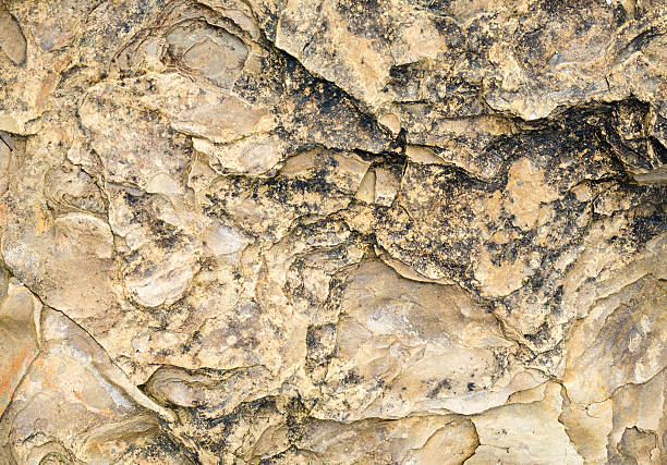 istock Laminated rocky surface from the riverbed of the mountain river 477866292