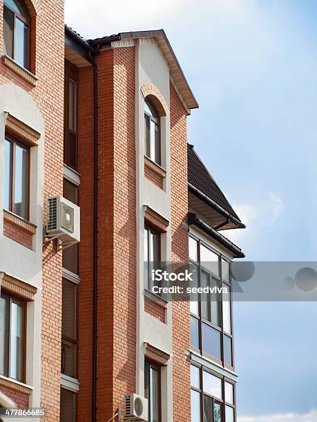 Residential House Urban Style Stock Photo - Download Image Now - Air Conditioner, Air Duct, Apartment