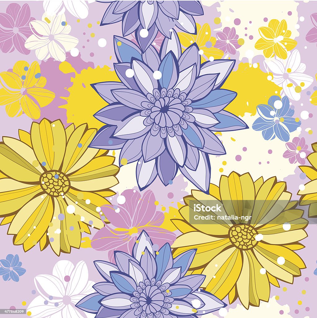 Vecteur motif floral - clipart vectoriel de Art libre de droits