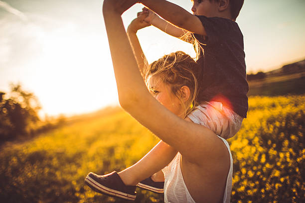 istock Piggyback ride in the nature 477868452