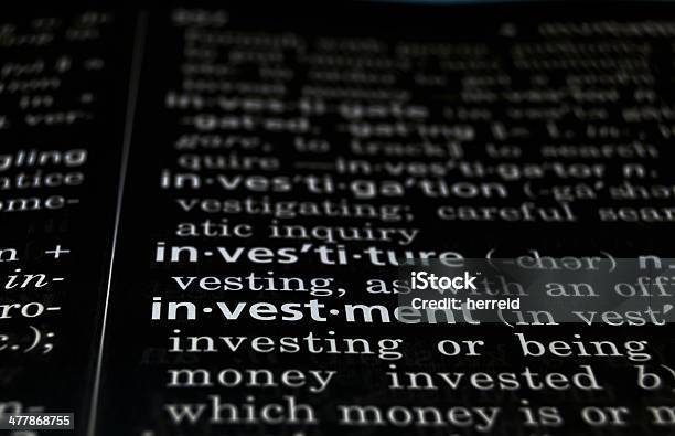 Investitionen Festgelegt Auf Schwarz Stockfoto und mehr Bilder von Aktienschein - Aktienschein, Anleihe, Buchseite