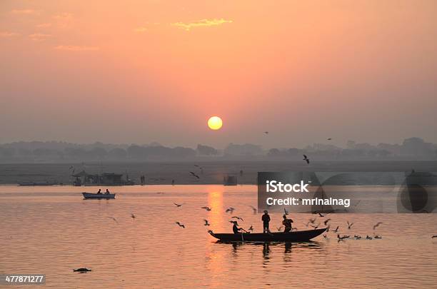 Morning Life With Ganges River Stock Photo - Download Image Now - Architecture, Building Exterior, Built Structure