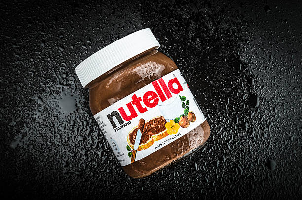 patê de avelã, nutella - nutella - fotografias e filmes do acervo