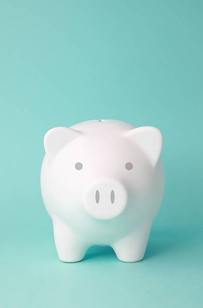 istock Classic white Piggy Bank 477872899