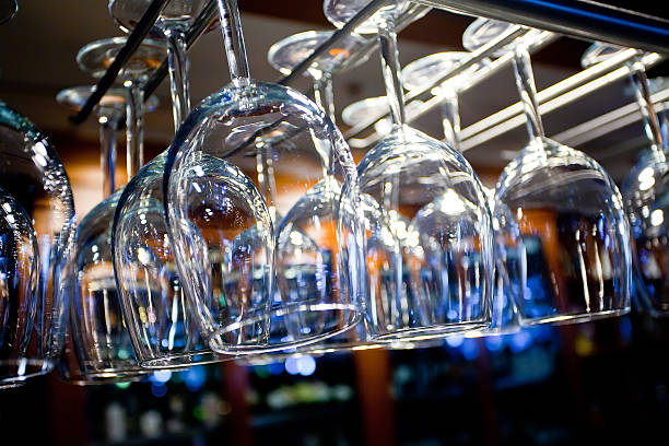 istock Many clean glasses for wine 477872924